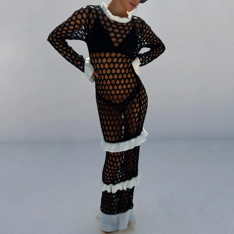 Mono Crochet Chloe Dress made by Never Fully Dressed