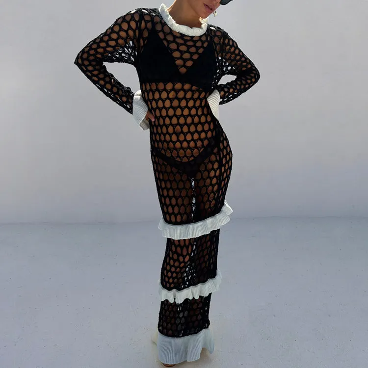 Mono Crochet Chloe Dress sold by Never Fully Dressed