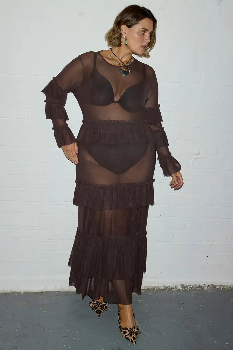 Chocolate Felicity Dress sold by Never Fully Dressed product image thumbnail 3