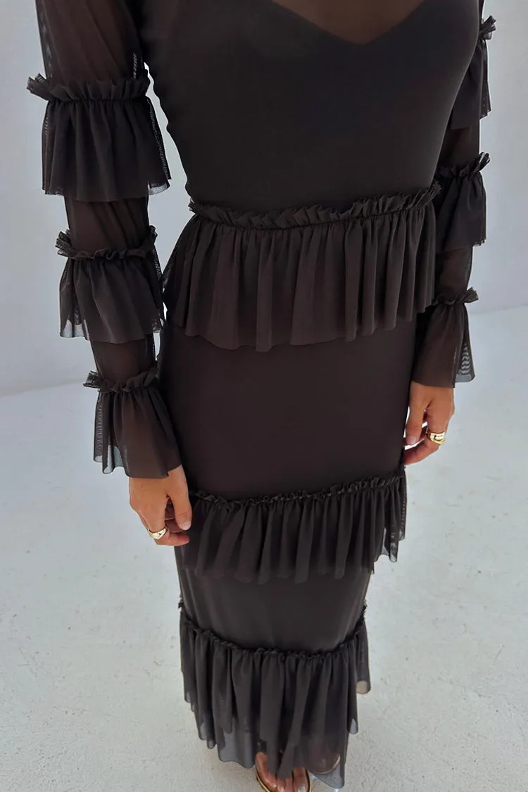 Chocolate Felicity Dress sold by Never Fully Dressed product image thumbnail 2