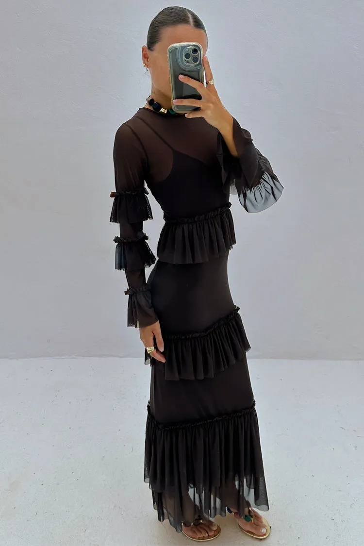 Chocolate Felicity Dress sold by Never Fully Dressed product image thumbnail 5