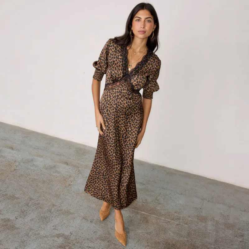 Leopard Lucia May Dress sold by Never Fully Dressed