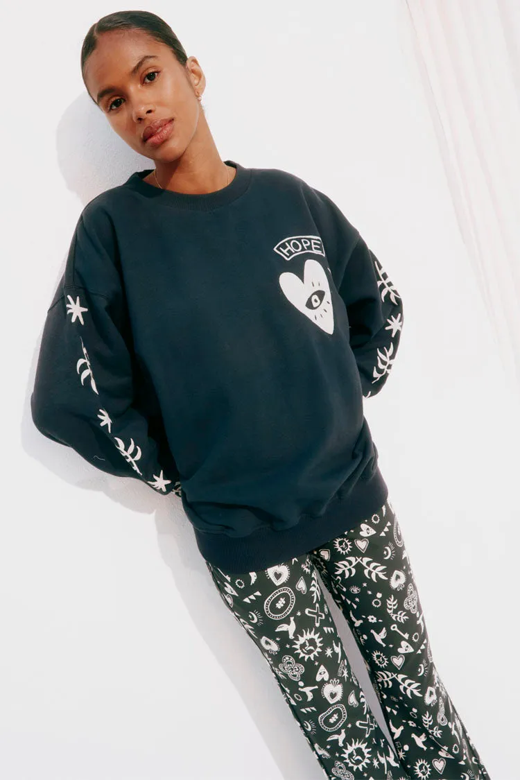 Hope Charcoal Sweatshirt sold by Never Fully Dressed product image thumbnail 5