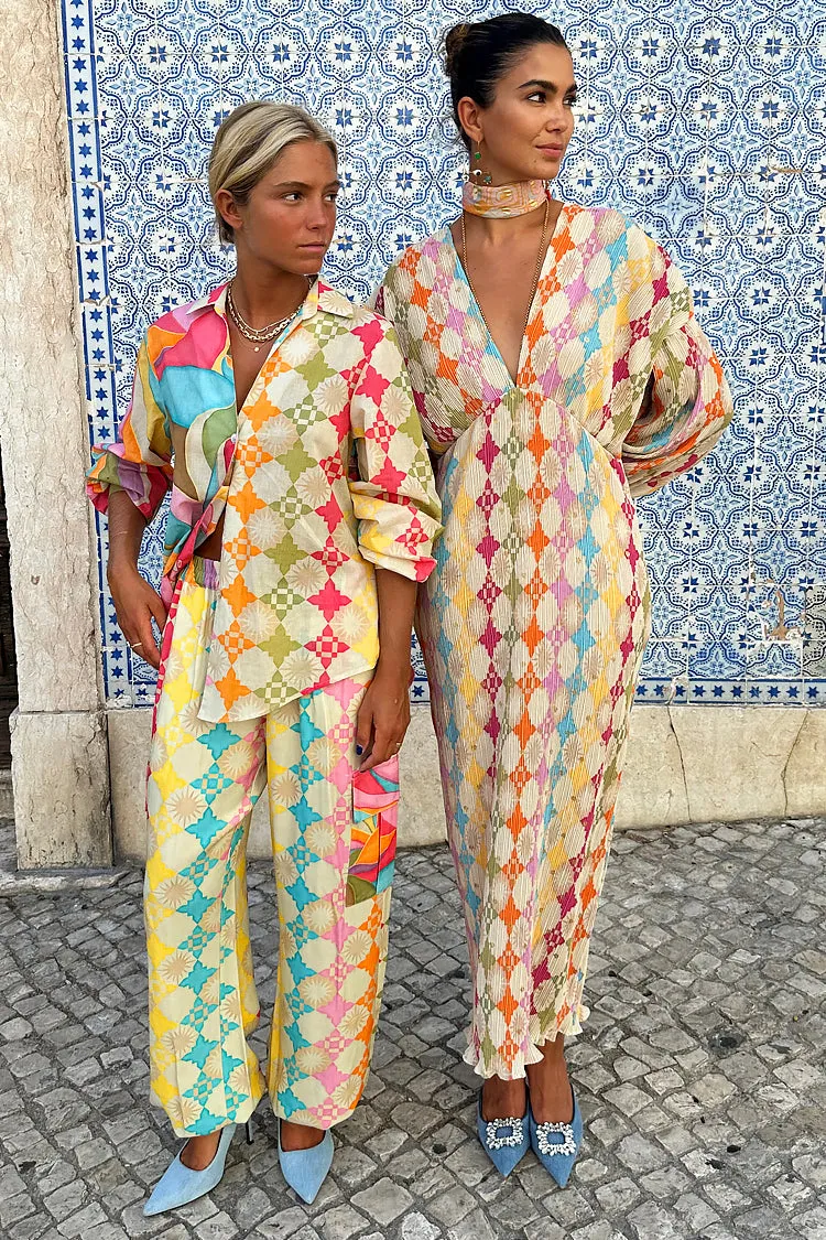 Multi Abstract Cargo Trousers sold by Never Fully Dressed product image thumbnail 5