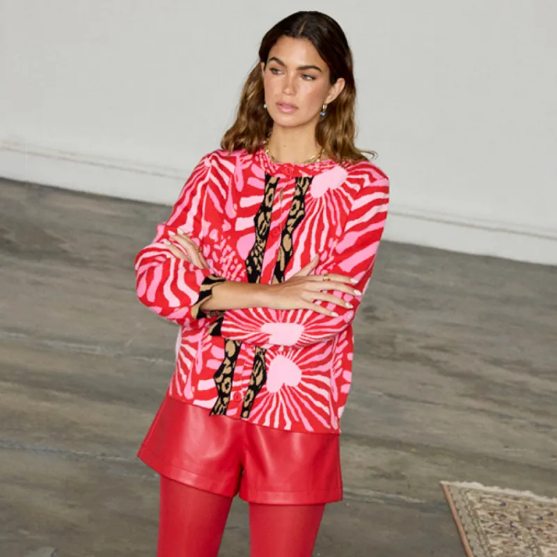 Valentine Animal Cardigan made by Never Fully Dressed