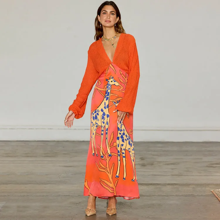 Giraffe Emma Dress sold by Never Fully Dressed