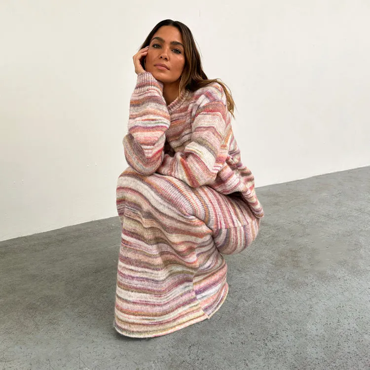 Multi Stripe Knit Skirt sold by Never Fully Dressed