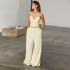 Butter Yellow Stripe Suki Trousers sold by Never Fully Dressed