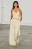 Butter Yellow Stripe Suki Trousers sold by Never Fully Dressed