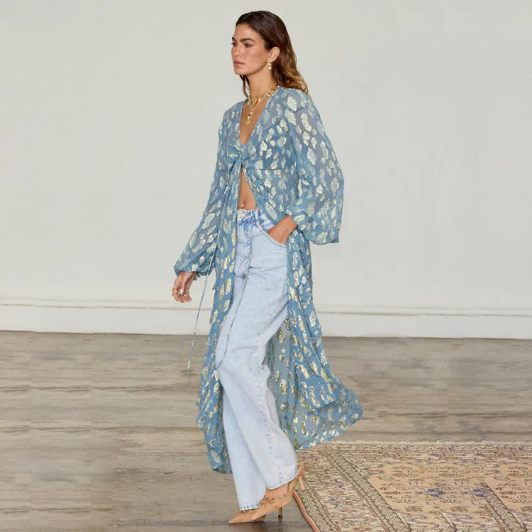 Blue Lottie Wrap Dress Petite sold by Never Fully Dressed