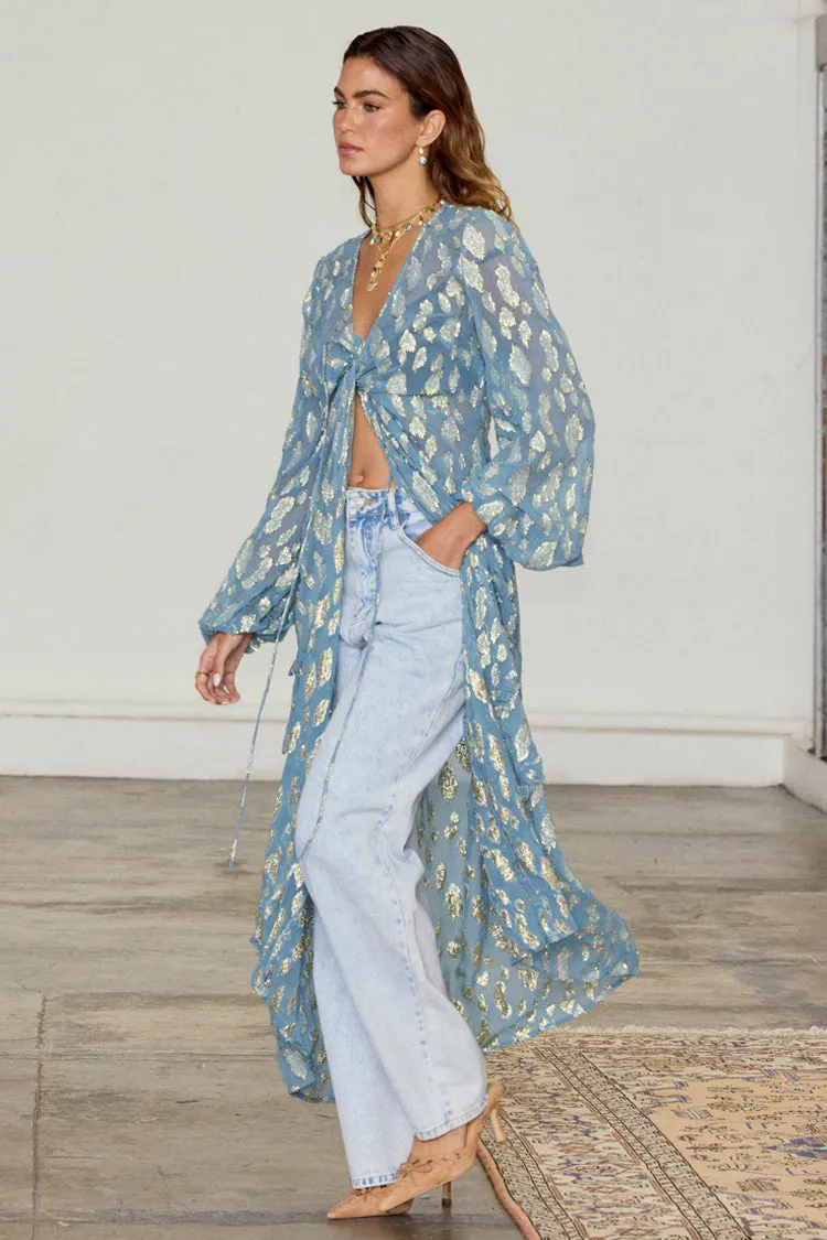 Blue Lottie Wrap Dress Petite sold by Never Fully Dressed product image thumbnail 2