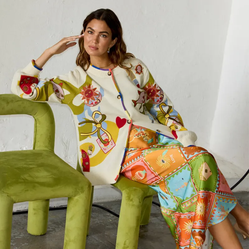 Multi Enchanted Cardigan sold by Never Fully Dressed