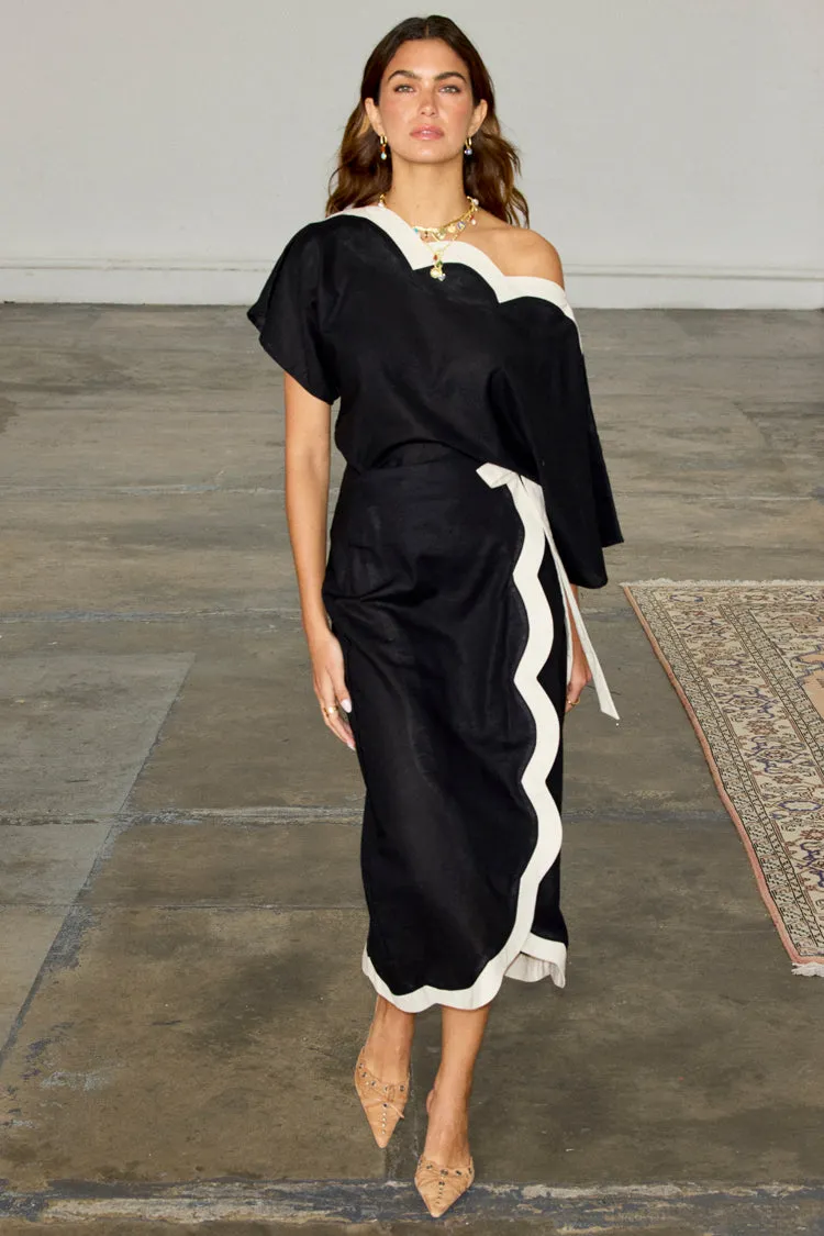 Mono Scallop Jaspre Skirt sold by Never Fully Dressed product image thumbnail 5