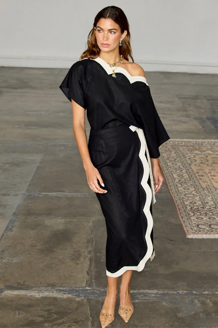 Mono Scallop Jaspre Skirt sold by Never Fully Dressed product image thumbnail 4