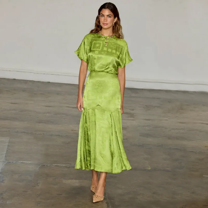 Lime Safari Erin Dress sold by Never Fully Dressed