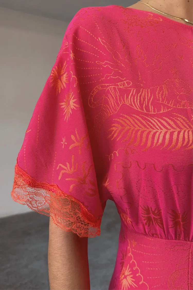 Pink Safari Thea Maxi Dress sold by Never Fully Dressed product image thumbnail 5