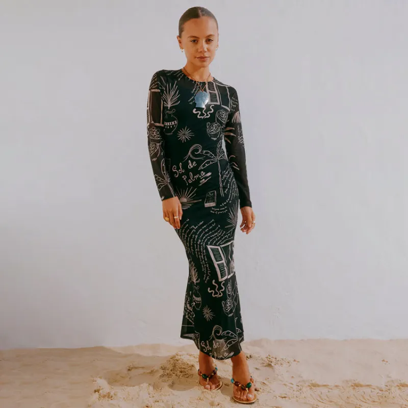 Mono Palma Mesh Dress sold by Never Fully Dressed