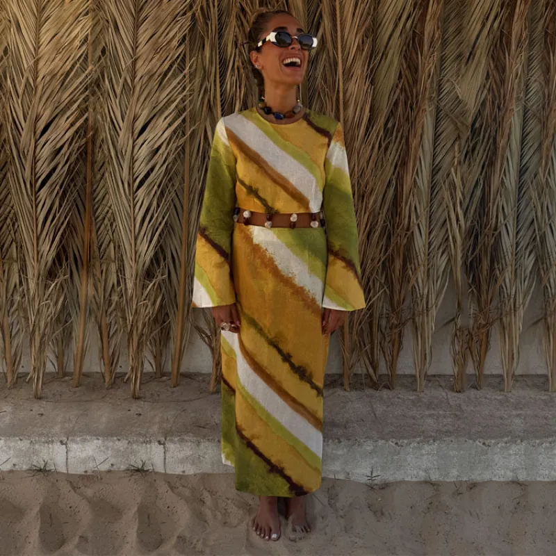 Green Ombre Alba Dress sold by Never Fully Dressed