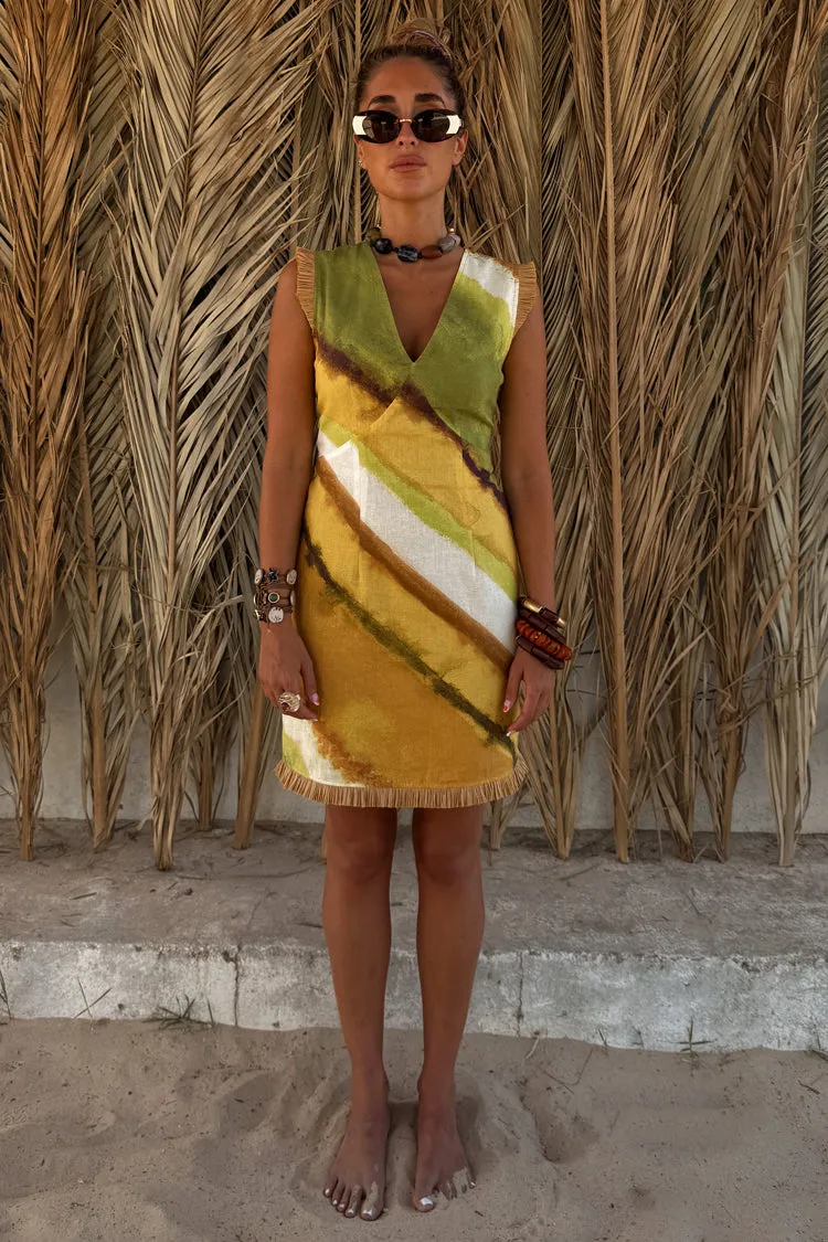 Green Ombre Deia Dress sold by Never Fully Dressed product image thumbnail 3