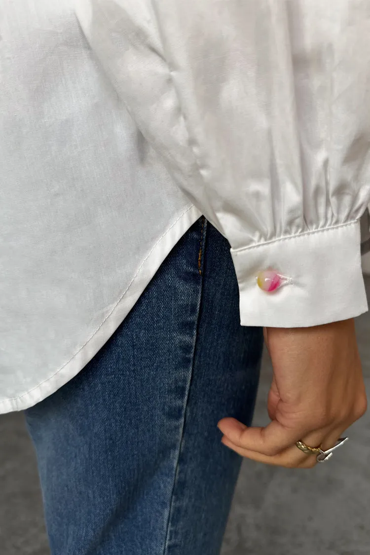 White Multi Button Charly Shirt sold by Never Fully Dressed product image thumbnail 5