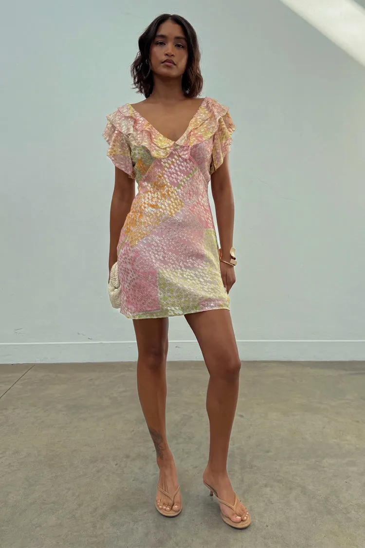 Pink Boho Mini Tilda Dress sold by Never Fully Dressed product image thumbnail 5