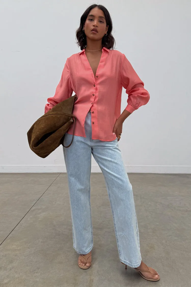 Coral Miley Shirt sold by Never Fully Dressed product image thumbnail 4