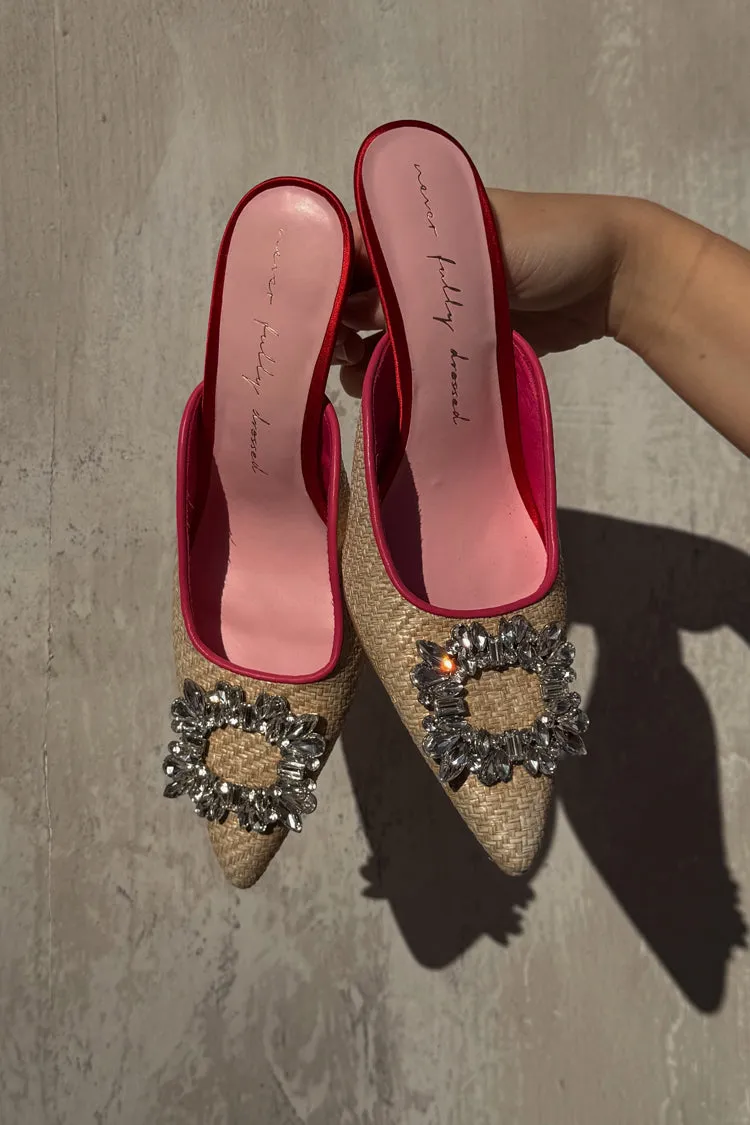 Raffia Buckle City Mules sold by Never Fully Dressed product image thumbnail 5