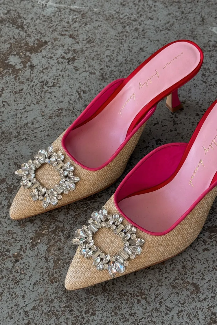 Raffia Buckle City Mules sold by Never Fully Dressed product image thumbnail 2