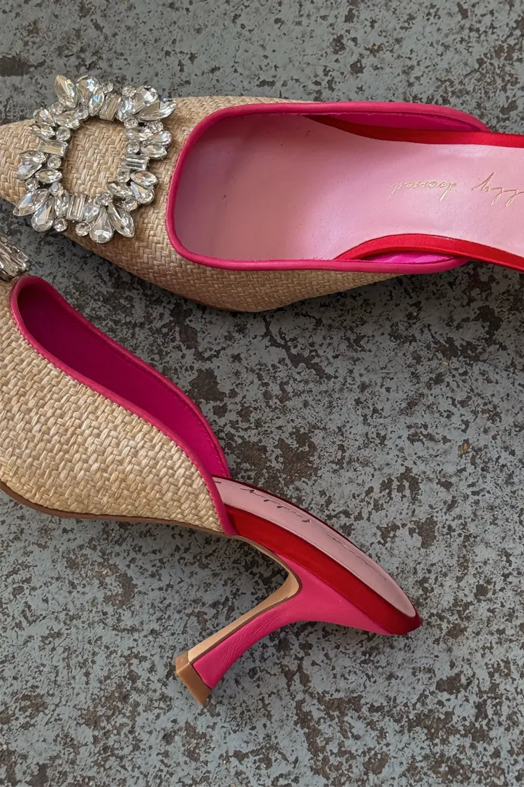 Raffia Buckle City Mules sold by Never Fully Dressed product image thumbnail 4