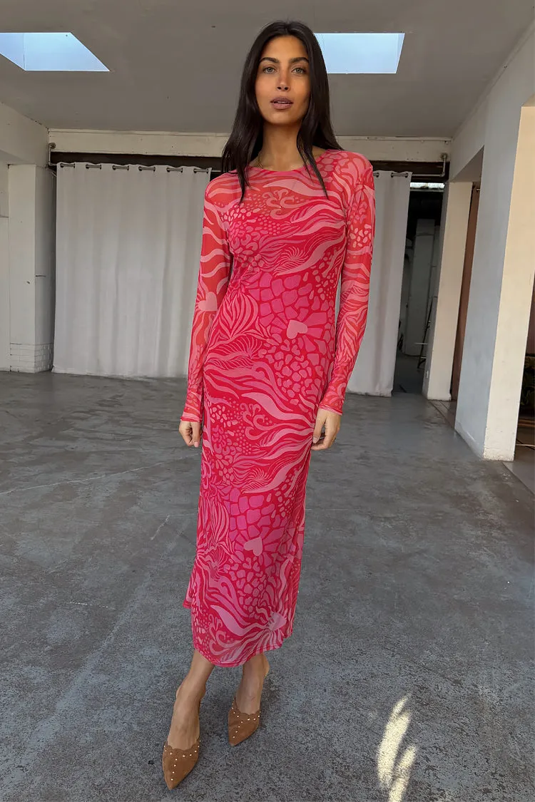 Valentine Animal Mesh Dress Petite sold by Never Fully Dressed product image thumbnail 2