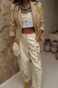 Raffia Spencer Blazer sold by Never Fully Dressed