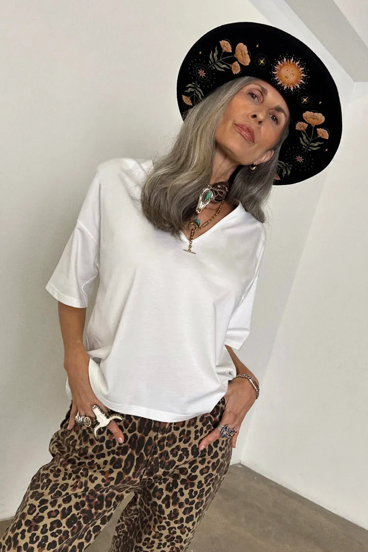 White T Shirt with Shoulder Pads sold by Never Fully Dressed product image thumbnail 3