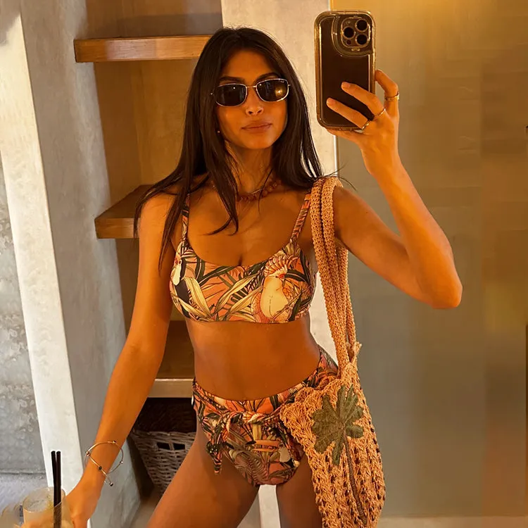 Toucan Bikini Top sold by Never Fully Dressed