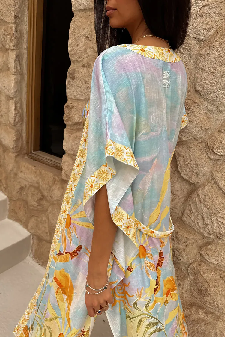 Blue Tropical Kimono sold by Never Fully Dressed product image thumbnail 2