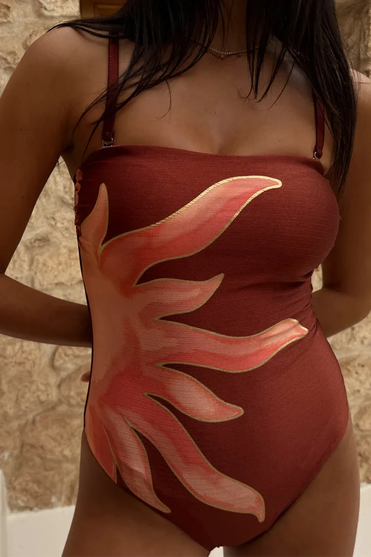 Chocolate Sun Bandeau Swimsuit sold by Never Fully Dressed product image thumbnail 4