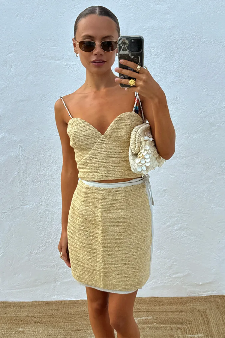 Raffia Wrap Skirt sold by Never Fully Dressed product image thumbnail 2