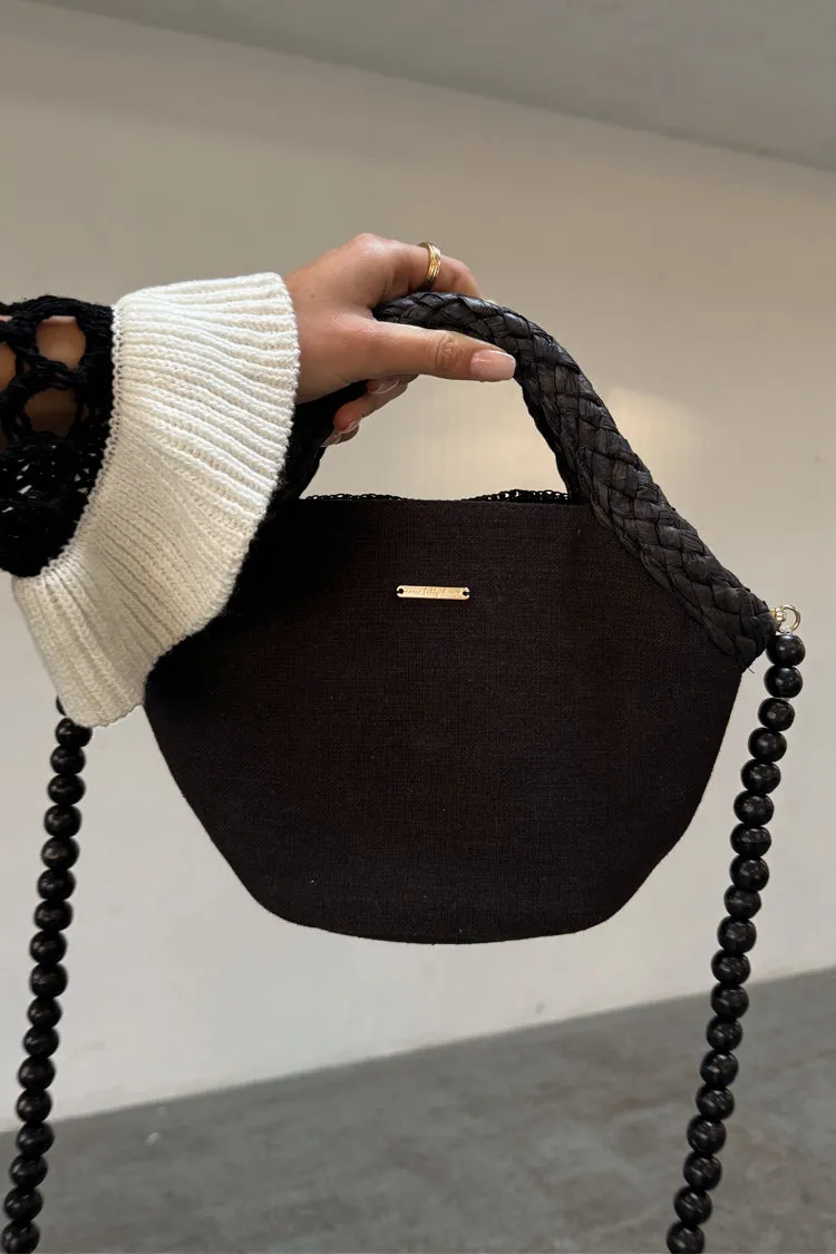 Black Crochet Shell Charm Mini Bag sold by Never Fully Dressed product image thumbnail 5