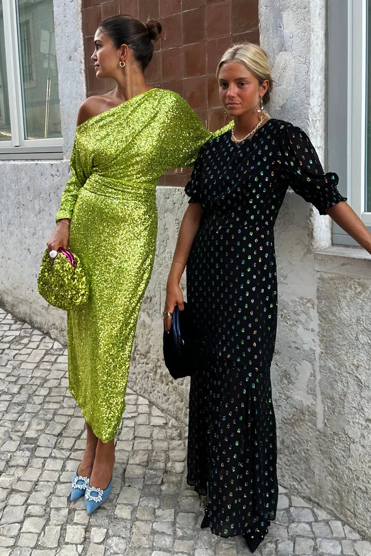 Lime Sequin Tilly Top sold by Never Fully Dressed product image thumbnail 4