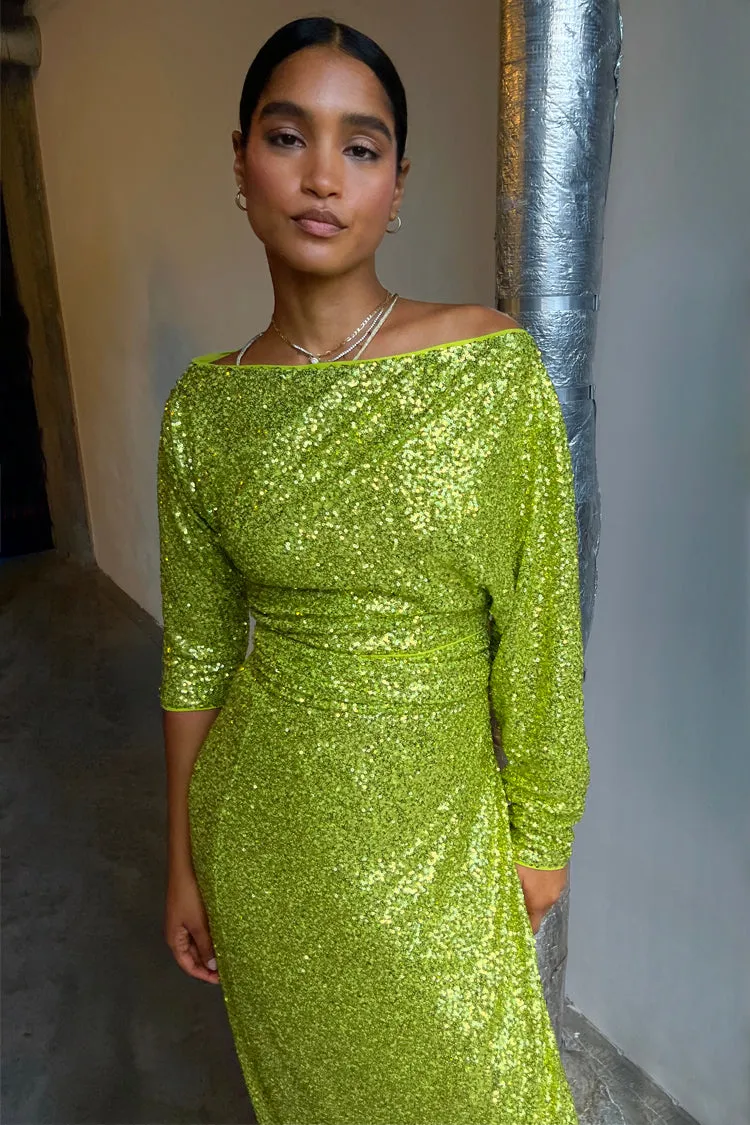 Lime Sequin Tilly Top sold by Never Fully Dressed product image thumbnail 3