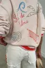 Cream and Red Sol De Palma Calle Cardigan sold by Never Fully Dressed