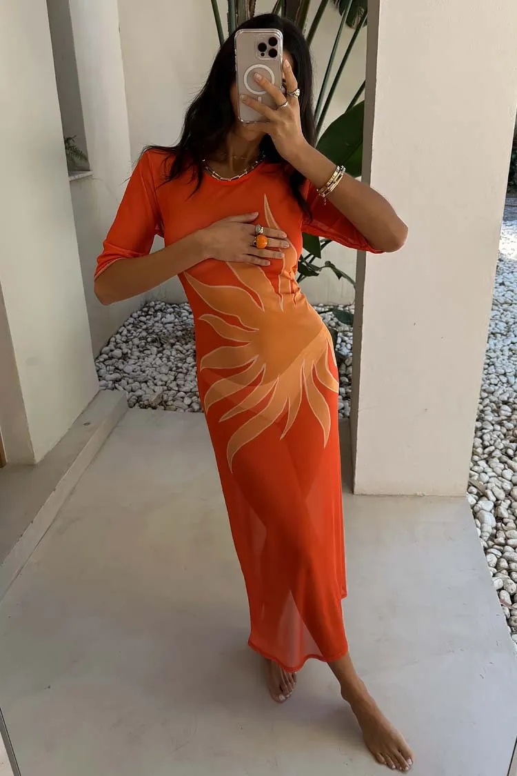 Orange Sol Izzy Dress sold by Never Fully Dressed product image thumbnail 2