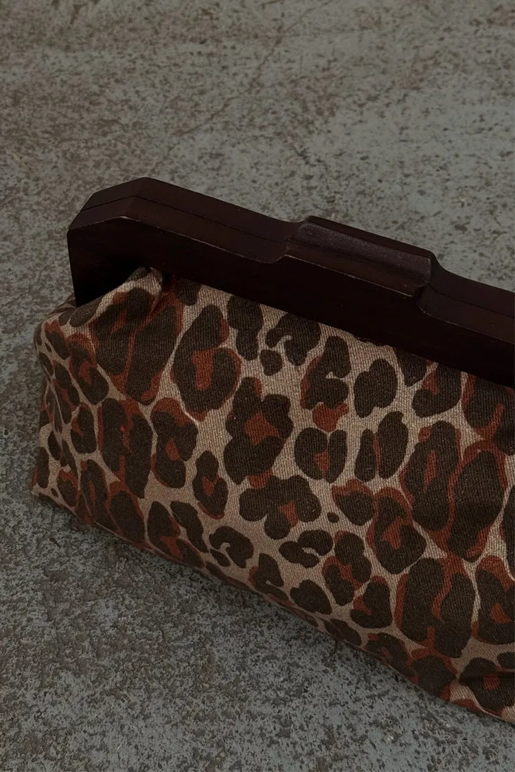 Lucia Leopard Denim Bag sold by Never Fully Dressed product image thumbnail 4