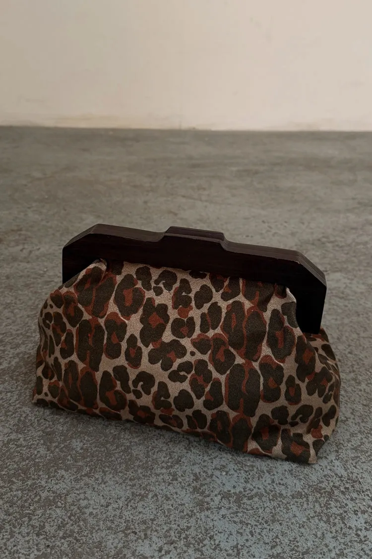 Lucia Leopard Denim Bag sold by Never Fully Dressed product image thumbnail 2