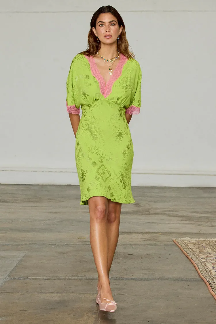 Lime Safari Thea Mini Dress Petite sold by Never Fully Dressed product image thumbnail 5