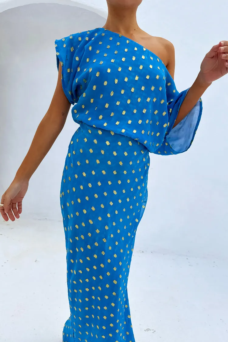 Blue Jacquard Tilly Dress sold by Never Fully Dressed product image thumbnail 5