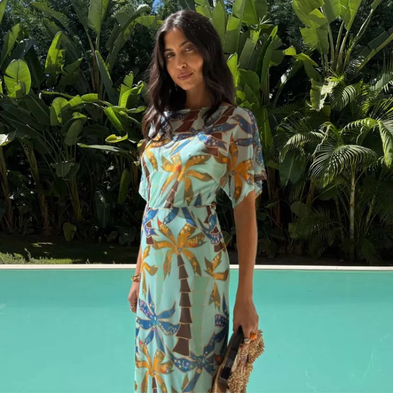 Azura Palms Mesh Tilly Dress sold by Never Fully Dressed