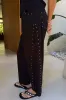 Black Studded Barrel Jeans sold by Never Fully Dressed