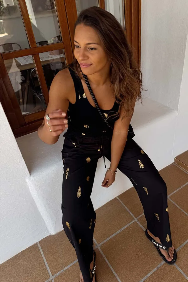 Black Shell Elissa Trousers Petite sold by Never Fully Dressed product image thumbnail 3