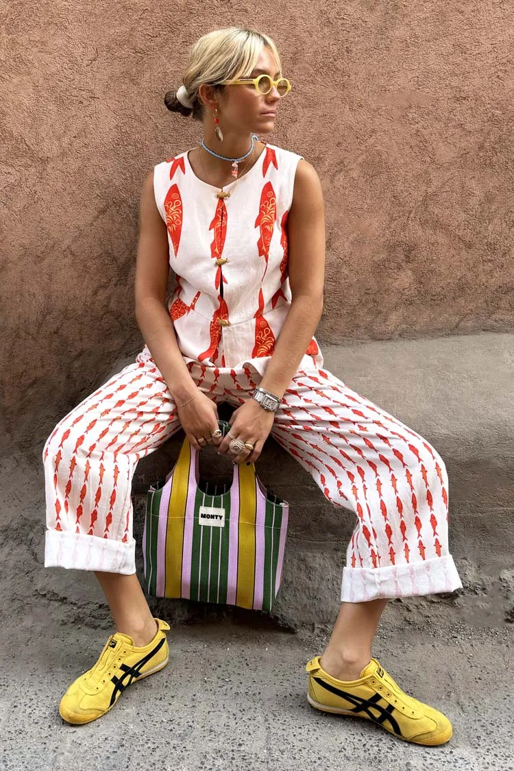 Cream Marina Marra Trousers sold by Never Fully Dressed product image thumbnail 4