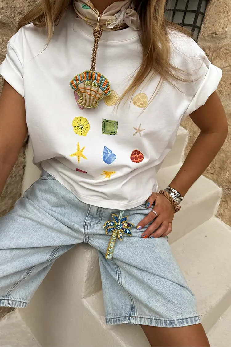 White Shell Ioana T Shirt sold by Never Fully Dressed product image thumbnail 2